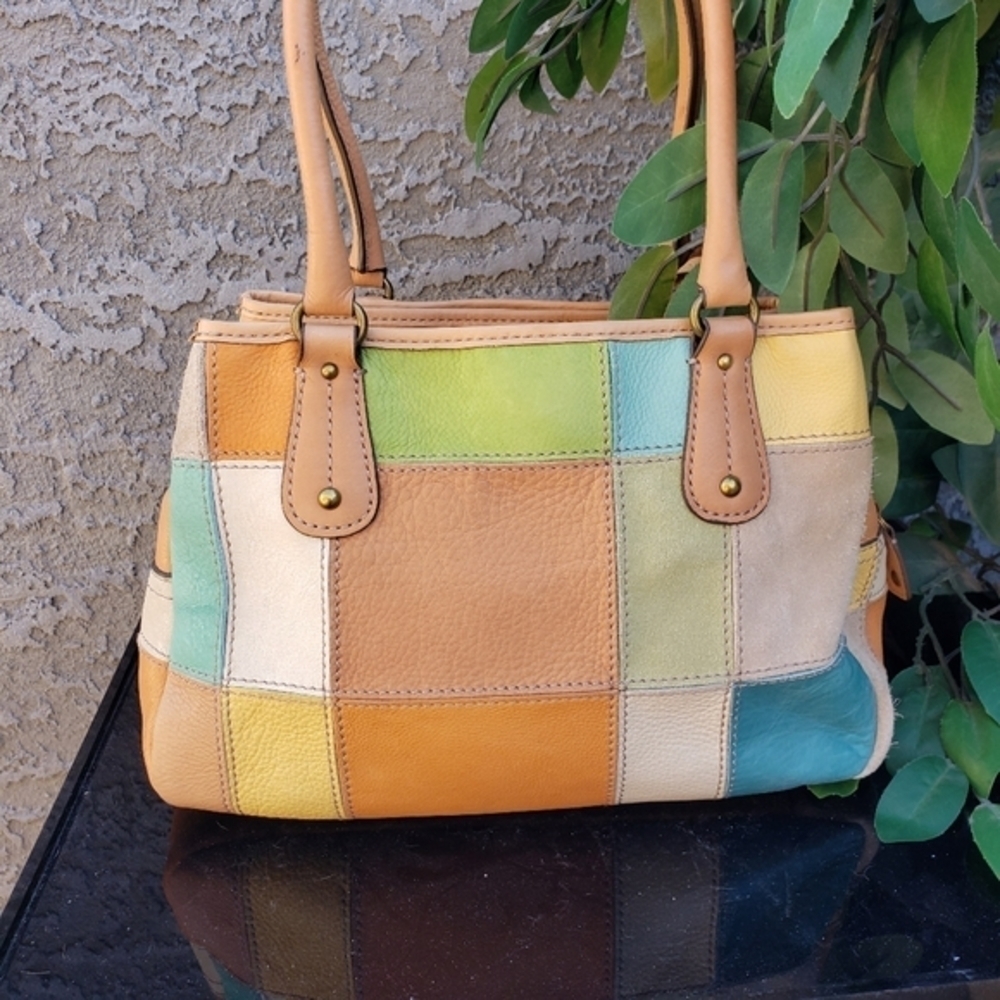 FOSSIL MULTI-COLOR‎ STITCHED PATCHWORK TRIPLE - image 12